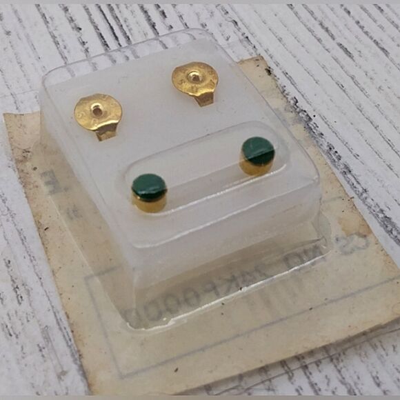 Gold Earrings Pierced Baby   3 sets New Vintage - Picture 3 of 6